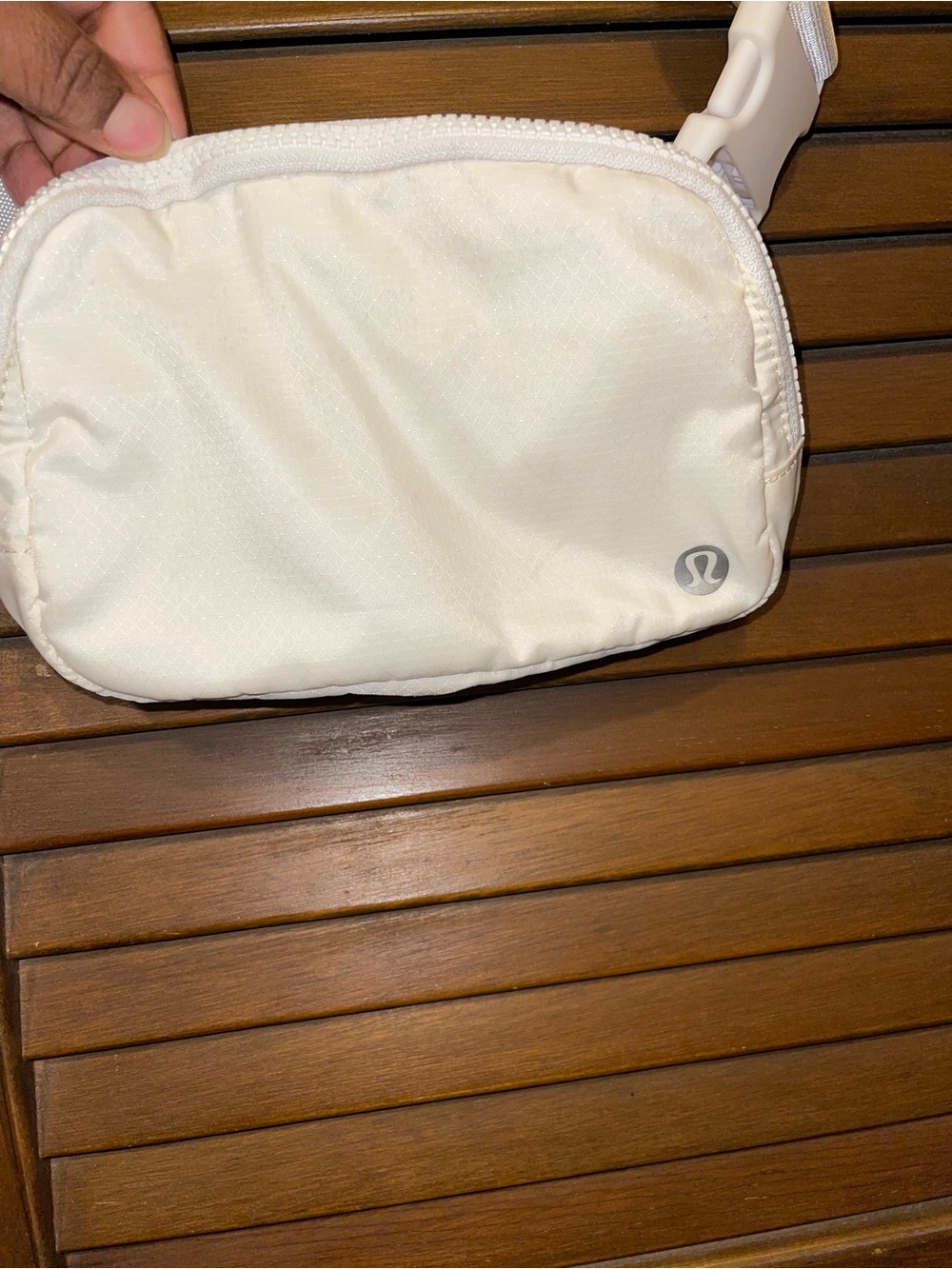 lululemon athletica Small Cream Waist Belt Bag